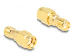 Delock Adapter RP-SMA-dugó apa SMA csatlakozóhüvely HBI59-1 (90203)