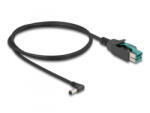 Delock PoweredUSB kábel apa 12 V - DC 5, 5 x 2, 1 mm apa ívelt 1 m (80011)