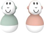 Matchstick Monkey Endless Bathtime Fun Wobblers jucărie pentru apă Mint Green & Dusty Pink 2 buc