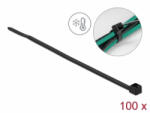 Delock Kábelkötöző ellenáll a hideg hőmérsékletnek hossza 100 x szélessége 2, 5 mm, 100 db. Fekete (19186) - aqua