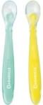 Badabulle Silicone Spoons linguriță 3 m+ 2 buc Set pentru masa bebelusi