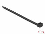Delock Kábelkötegelő 550 x 8, 8 mm (H x Sz), 10 darab fekete (18991) (18991)