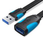 Vention USB 3.0 hosszabbító, lapos 1, 5m, kábel (fekete) (VAS-A13-B150) (VAS-A13-B150)