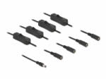 Delock DC kábel 5, 5 x 2, 1 mm apa 4 db. DC anya kapcsolóval ellátott, 1 m (86796) (86796) - aqua