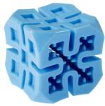 GimDog Crazy Cube - interaktív gumikockák kutyáknak Kék