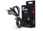 Maxlife 3az1-ben USB-A - Lightning/microUSB/Type C adat- és töltőkábel 1m fekete (TF-0153)