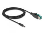 Delock PoweredUSB kábel apa 12 V - DC 5, 5 x 2, 5 mm apa 3 m (80497)