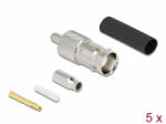 Delock BNC anya RG-174 / RG-316 krimpelésére illeszkedő süllyesztő csővel (90014) (90014)