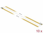 Delock Rozsdamentes Acél Kábelkötegek Hossza 400 x Szélesség 4, 6 mm sárga 10 db. (18787) (18787) - aqua