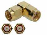 Delock Adapter SMA-dugó apa SMA-dugó 90 10 GHz (89950) (89950)