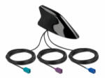 Delock Shark Fin Antenna mit LTE + WLAN + GNSS többsávos antenna (89014)