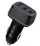 DEVIA Smart autós töltő 2xUSB-C +USB-A PD 115W fekete (EA361)