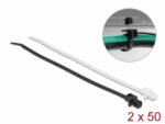 Delock Kábelkötegelő vékony lemez alappal hossza 200 mm szélessége 4, 8 mm, 100 db. (19502) (19502)