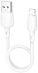 BOROFONE Kábel BX93 Super Power - USB to Lightning - PD 20W 0, 25 méter fehér
