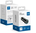 Blue Star autós töltő 3A 25W Type C + USB A PD QC3.0 AFC PPS fekete - smartdiszkont