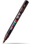 uni Marker UNI Posca PC-3M, varf 0.9 - 1.3 mm, Maro Inchis/Dark brown (M1173)