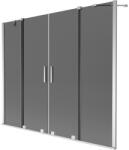 Mexen Velar Duo, 2 szárnyas eltolható kádparaván 200 x 150 cm, 8mm szürke üveg, króm profil, 896-200-000-42-01 (896-200-000-42-01)