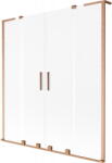 Mexen Velar L Duo, 2 szárnyas eltolható kádparaván 140 x 150 cm, 8 mm-es mattüveg, rézmatt, 896-140-003-32-65 (896-140-003-32-65)
