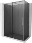 Mexen Velar, zuhanykabin tolóajtóval 160 x 70 cm, 8mm szürke üveg, csiszolt acél, 871-160-070-41-97 (871-160-070-41-97)