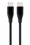 Gembird Cablu de date Gembird CC-USB2S-CMCM-1.5M-BK, USB-C male - USB-C male, 1.5m, Black (CC-USB2S-CMCM-1.5M-BK) - flax