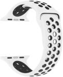 Xpro Apple Watch lélegző sport szíj Fehér / Fekete 42mm/44mm/45mm (128046) (128046)