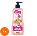 Teo Bebe Set 4 x Sampon si Balsam pentru Copii Teo Kiddo 2in1, Fete, 400 ml (ROC-4xFIMTESB032)