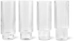 Ferm Living set de pahare pentru băuturi Ripple 300 ml 4-pack 99KK-KBU5BK_TSP (5445) Pahar