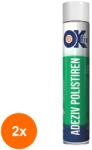 Ok Fix Set 2 x Adeziv Spuma pentru Polistiren Pistol, 750 ml, Ok Fix (ORP-2xPAC-00612)