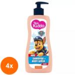 Teo Bebe Set 4 x Sampon si Gel de Dus Teo Kiddo, 2in1, Baieti, 400 ml (ROC-4xFIMTESB031)
