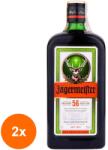 Jägermeister Set 2 x Lichior Jagermeister Herbal, 35% Alcool, 0.7 l