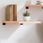 vidaXL kezeletlen tömör tölgyfa fali polc 40x50x(2-4) cm (363513)
