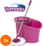 Parex Set 2 x Galeata si Mop Rotativ, Parex Tornado, 16 l, Roz (ROC-2xCOR1020608MF)