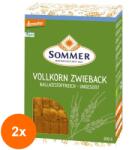 Sommer Set 2 x Paine Integrala din Grau, Crocanta, Neindulcita, Bio si Demeter, 200 g, Sommer (ORP-2xSM690514)