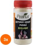 Pronat Pet Pack Set 3 x Usturoi Bio Uscat Pudra, 60 g