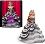Mattel Signature 65. Évfordulós Baba Szőke, Fekete-Fehér Ruhában (HRM58) - liliputjatek