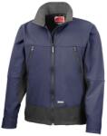 RESULT Férfi Softshell Activity vízálló szélálló kabát 2XL fekete|kék