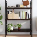 vidaXL sötétbarna kezelt tömör tölgyfa fali polc 100x40x(2-6) cm (363805)