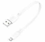 FONENG 25cm rövid USB to MicroUSB adat és töltőkábel kábel, fehér (Foneng - X107)