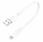 FONENG USB to Lightning 25cm rövid adat és töltőkábel kábel, fehér, Apple iPhone-hoz (Foneng - X107)