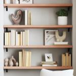 vidaXL világosbarna kezelt tömör tölgyfa fali polc 100x30x(2-4) cm (363681) - vidaxl