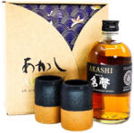 Akashi Meisei whisky DD+2 pohár 0.5L 40% Drs