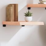 vidaXL kezeletlen tömör tölgyfa fali polc 40x50x(2-6) cm (363514)