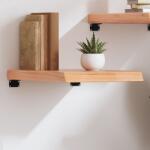 vidaXL világosbarna kezelt tömör tölgyfa fali polc 40x50x(2-6) cm (363634)