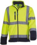 Yoko Férfi HiVis Sofshell kabát 4XL kék|sárga