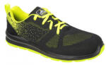 Portwest FT25 - Steelite Aire Trainer S1P munkavédelmi cipő, fekete/zöld (FT25BGN38)
