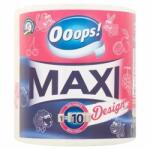 Ooops! Háztartási papírtörlő 2 rétegű 500 lap 1 tekercses Ooops Maxi Design (KHHVP048MD)
