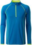Daiber Tricou funcțional pentru bărbați cu mânecă lungă JN498 - Albastru deschis / galben deschis | M (JN498-1752321)