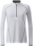 Daiber Tricou functional de damă cu mânecă lungă JN497 - Albă / argintiu | 2XL (JN497-1752304)
