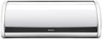 Brabantia Roll Top kenyértartó halkan záródó, befelé gördülő fedéllel, 445mm széles, 2 kenyérhez, ívelt forma, r. m. acél fényes - 312601 (312601)