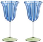 &k amsterdam borospohár készlet glass eve blue 180 ml 2 db - többszínű Univerzális méret